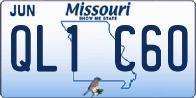 MO license plate QL1C6O