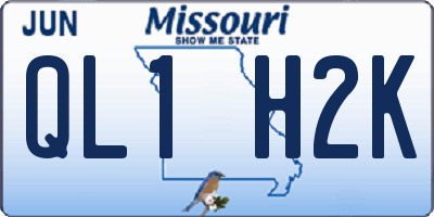 MO license plate QL1H2K