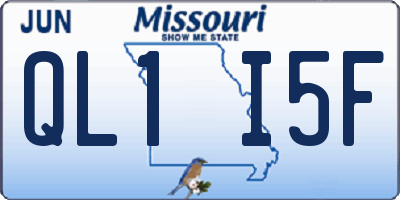 MO license plate QL1I5F