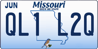 MO license plate QL1L2Q