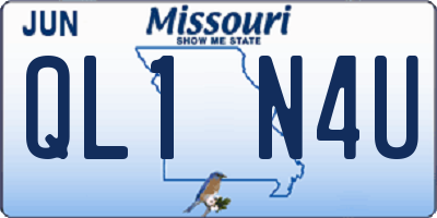 MO license plate QL1N4U