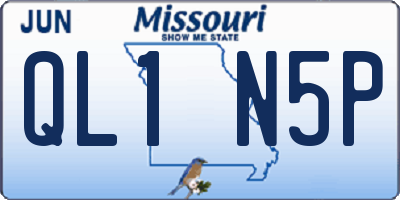 MO license plate QL1N5P