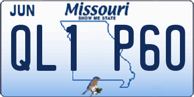 MO license plate QL1P6O