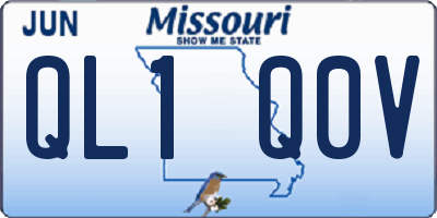 MO license plate QL1Q0V