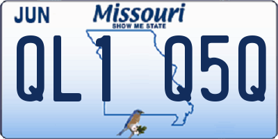 MO license plate QL1Q5Q