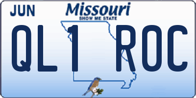 MO license plate QL1R0C
