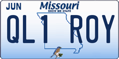 MO license plate QL1R0Y