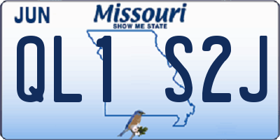 MO license plate QL1S2J