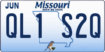 MO license plate QL1S2Q