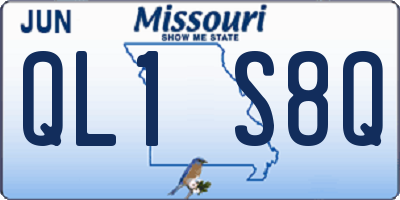 MO license plate QL1S8Q