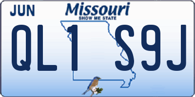 MO license plate QL1S9J