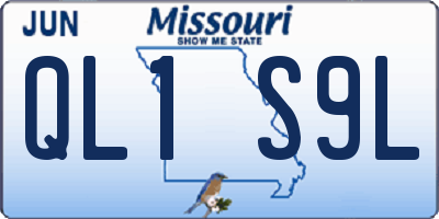 MO license plate QL1S9L