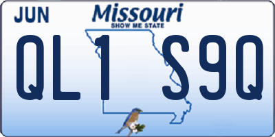 MO license plate QL1S9Q