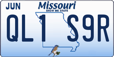 MO license plate QL1S9R