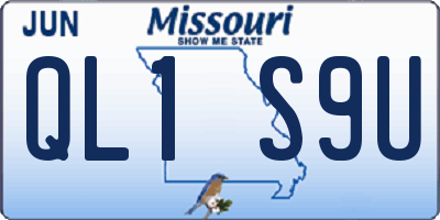 MO license plate QL1S9U