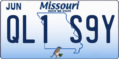 MO license plate QL1S9Y