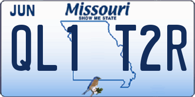MO license plate QL1T2R
