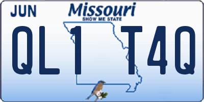 MO license plate QL1T4Q