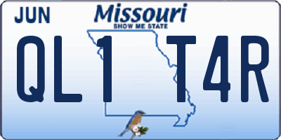 MO license plate QL1T4R