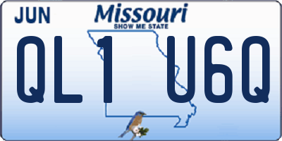 MO license plate QL1U6Q