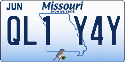 MO license plate QL1Y4Y