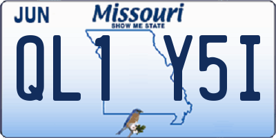 MO license plate QL1Y5I