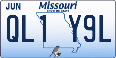 MO license plate QL1Y9L
