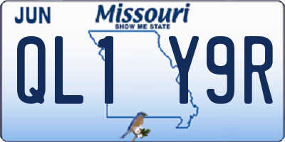 MO license plate QL1Y9R