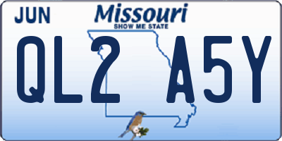 MO license plate QL2A5Y