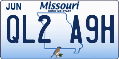 MO license plate QL2A9H