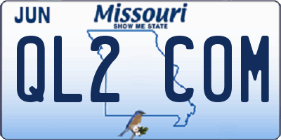 MO license plate QL2C0M