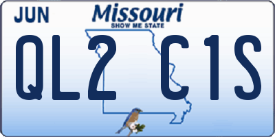 MO license plate QL2C1S