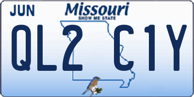 MO license plate QL2C1Y