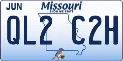 MO license plate QL2C2H