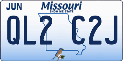 MO license plate QL2C2J