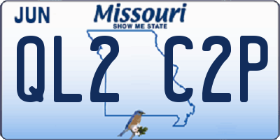 MO license plate QL2C2P