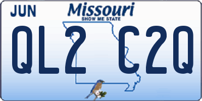 MO license plate QL2C2Q