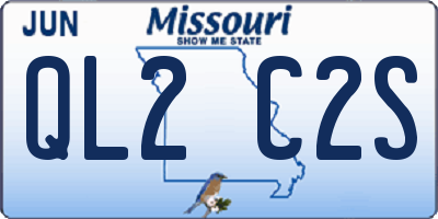 MO license plate QL2C2S