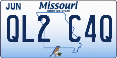 MO license plate QL2C4Q