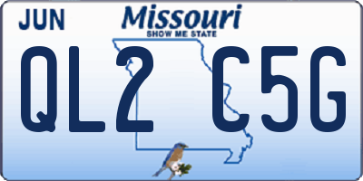 MO license plate QL2C5G