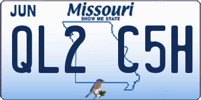MO license plate QL2C5H