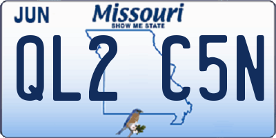MO license plate QL2C5N