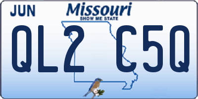 MO license plate QL2C5Q