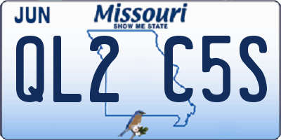 MO license plate QL2C5S