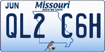 MO license plate QL2C6H