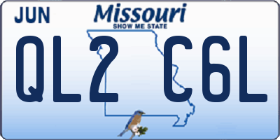 MO license plate QL2C6L