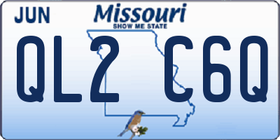 MO license plate QL2C6Q