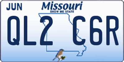 MO license plate QL2C6R