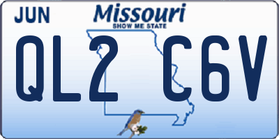 MO license plate QL2C6V