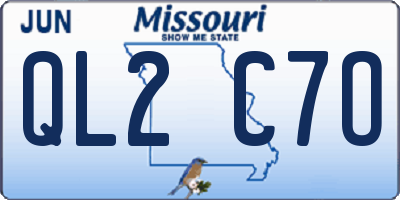 MO license plate QL2C7O